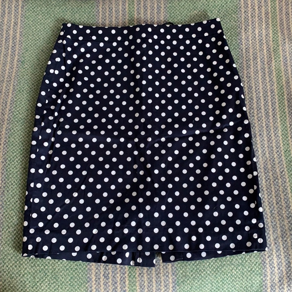 J.Crew Polkadot Pencil skirt
